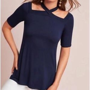 Anthropologie Cross Strap Tunic Top XS